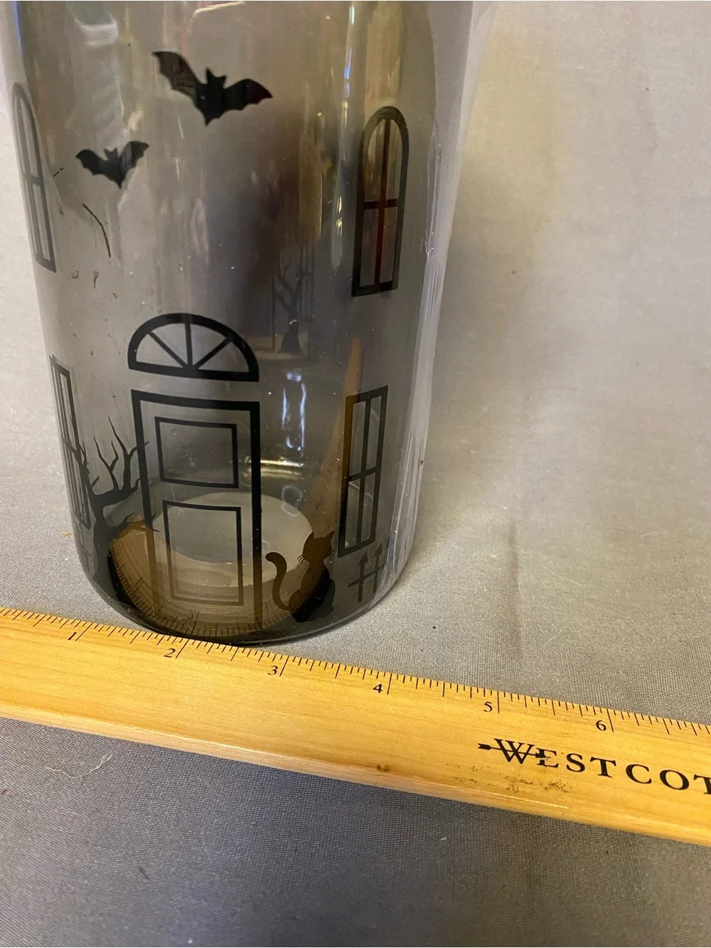 Target Black and White Halloween Haunted House Jar